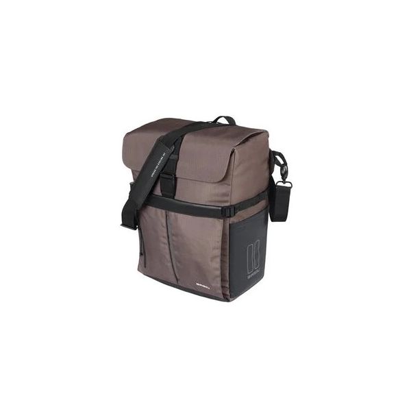 BASIL Fietsschoudertas move mik studs 14 liter 14 x 24 x 34 cm - bruin