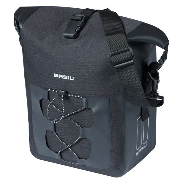 BASIL Tas navigator m enkel zwart | mik hooks | 15l