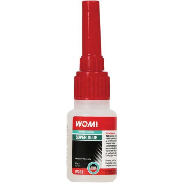 Womi Secondelijm transparant - 20ml