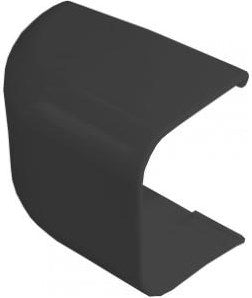 Enzo Canalit eindkap voor aircokanaal 90mm antraciet - 4748054