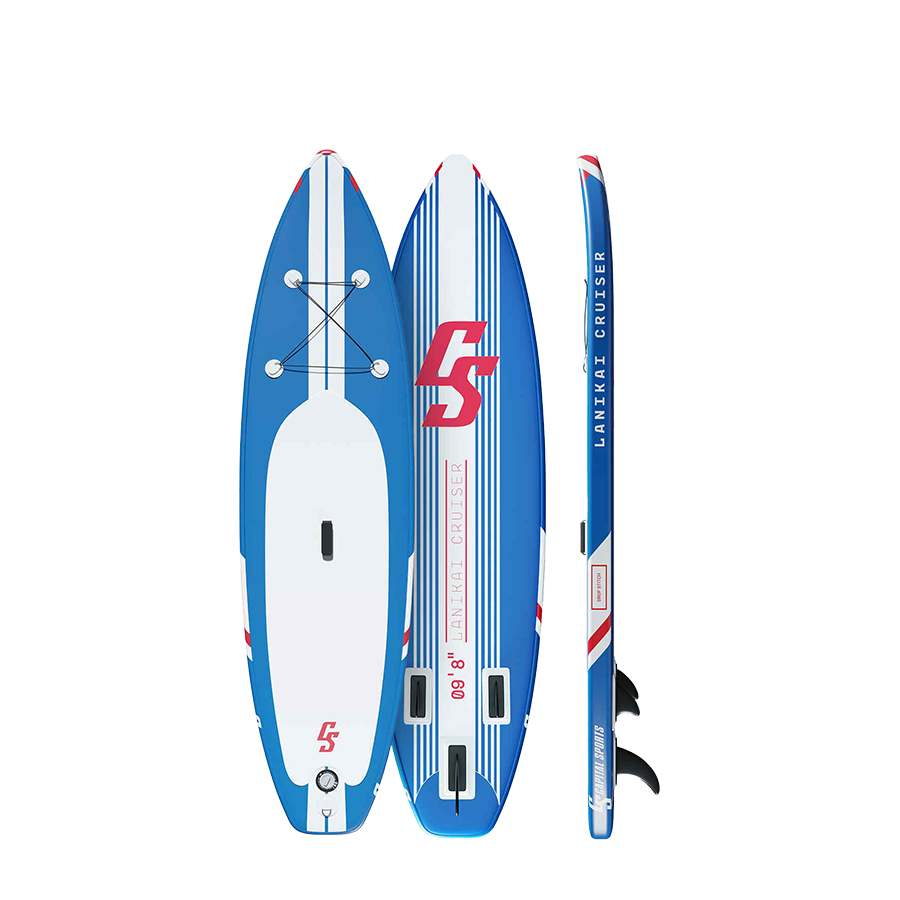 Abi Capital sports sup board lanikai cruiser 9'8 blue stripes