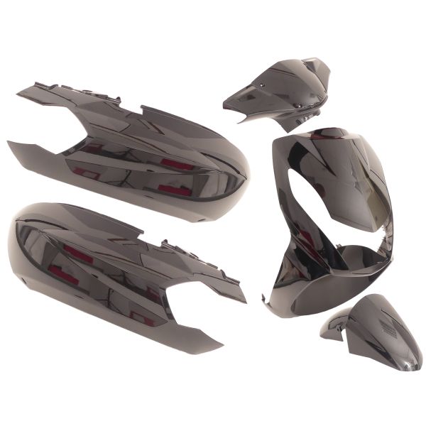 Edge Plaatset peugeot kisbee 2t 4t 6-delig - zwart