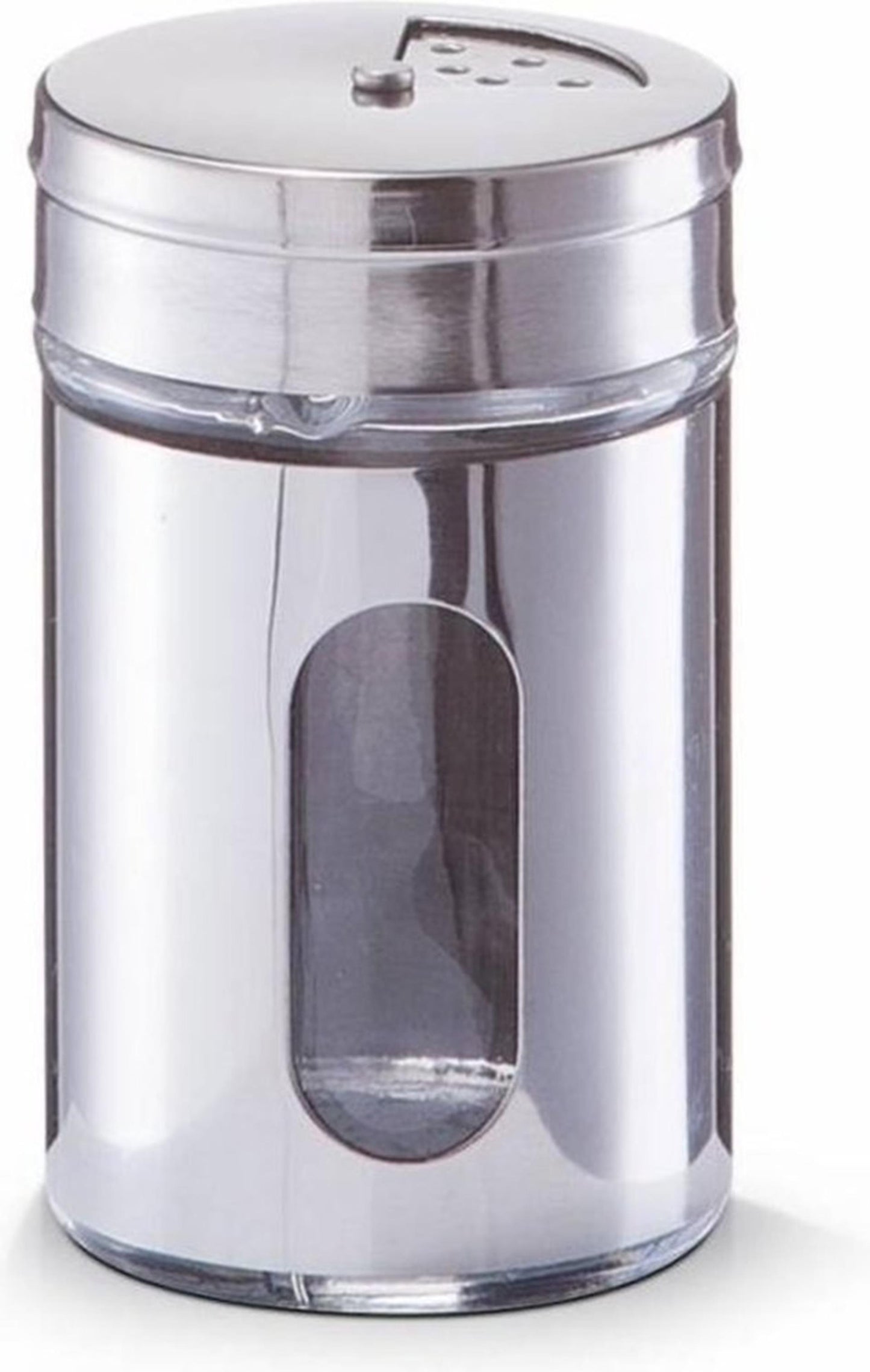 Excellent Houseware Kruidenstrooier glas en rvs ø5xh8cm