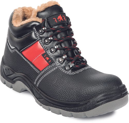 Cerva jena sc-03-012 s3 mid werkschoen gevoerd | kleur zwart rood | maat 44 - 8591806234918