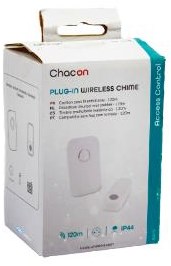 Enzo Chacon draadloze deurbel set 120m plug-in wit - 8415105