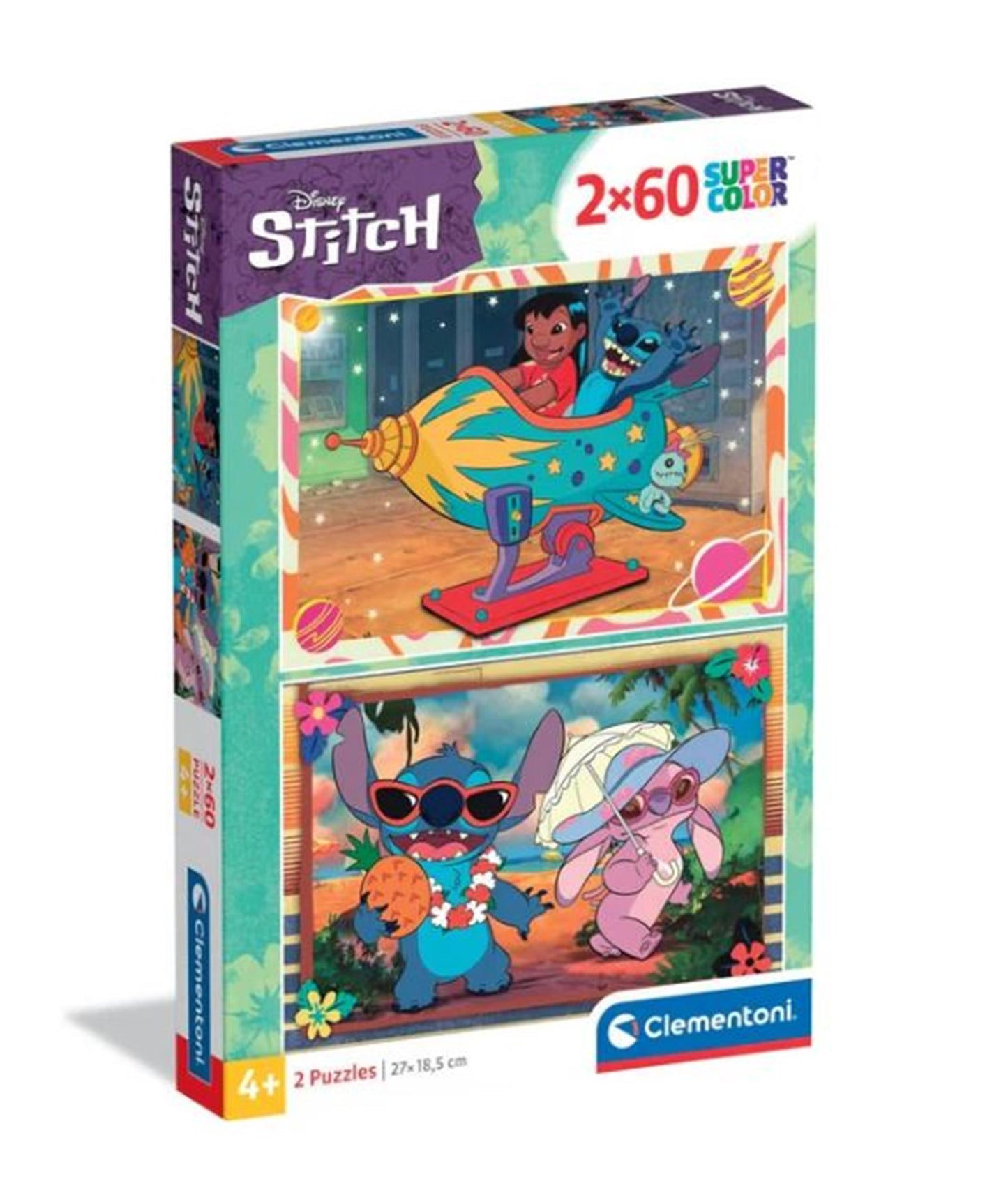 Clementoni puzzel 2x60pcs stitch