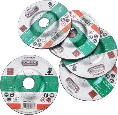 Connex set 5x slijpschijf steen 125mm - cox938016