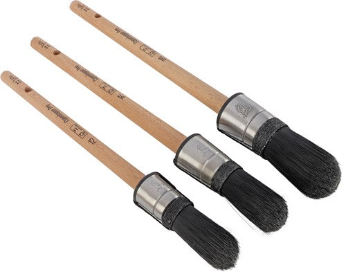 Copenhagen Pro kwastenset - patentpuntkwast - maat 12-14-16 - synthetisch haar - 3-delig - fsc houten steel - 23.900.03