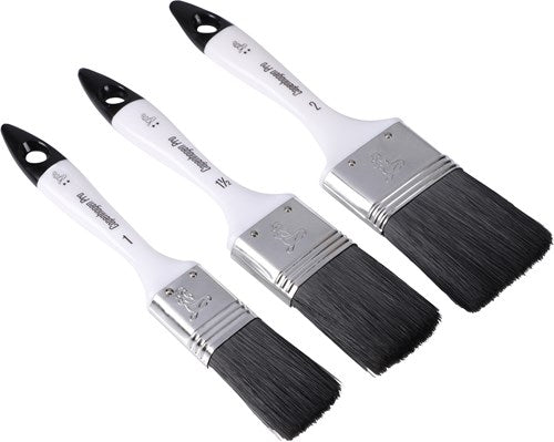 Copenhagen Pro kwastenset - universeel platte kwast - maat 12-14-16 - synthetisch haar - 3-delig - vol kunststof steel - 23.900.06