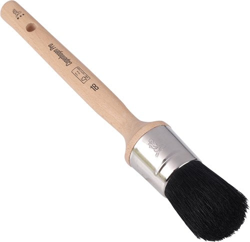 Copenhagen Pro universeel patentkwast - maat 18 - zwart chinees varkenshaar - fsc houten steel - 23.104.18