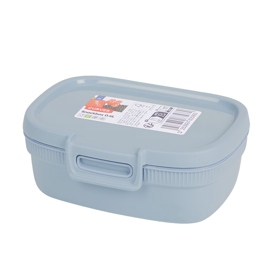 Pic Curver snackbox 0,4 liter blauw 10x13x5cm