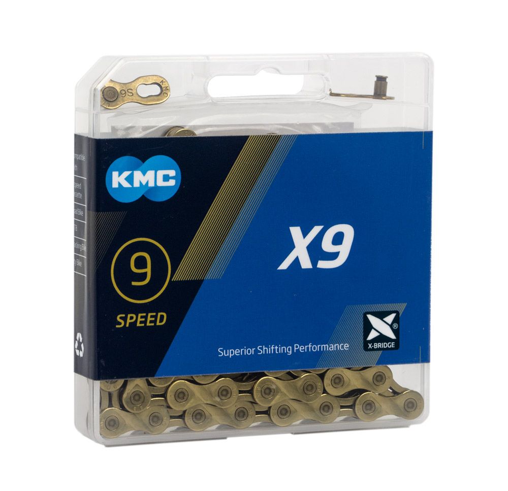 KMC Fietsketting X9 Ti-N Goud 114 schakels