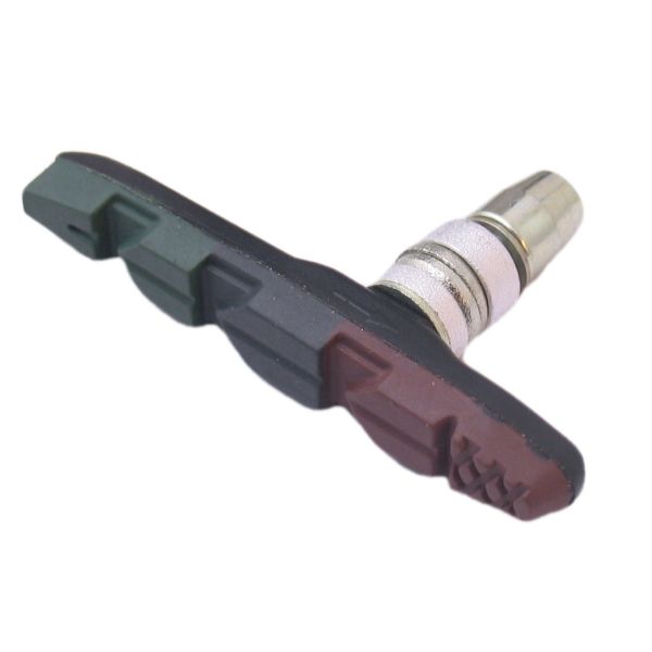 Promax Remblokset v-brake met inbus 70mm triple-color (bruin zwart groen)