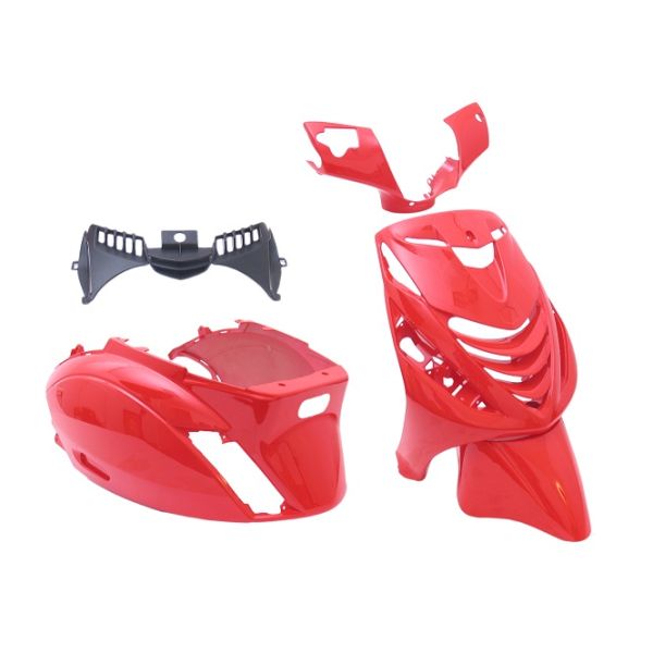 Edge Plaatset 5-delig voor piaggio zip-sp vanaf bouwjaar 2000 - ferrari rood