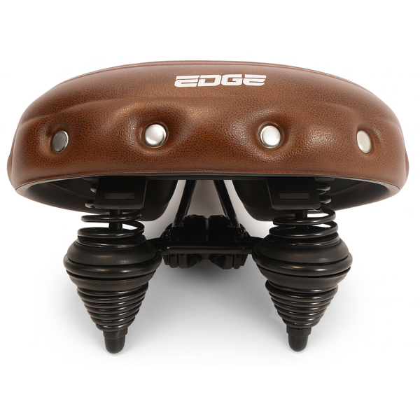 Edge Fietszadel urban xl wave - bruin
