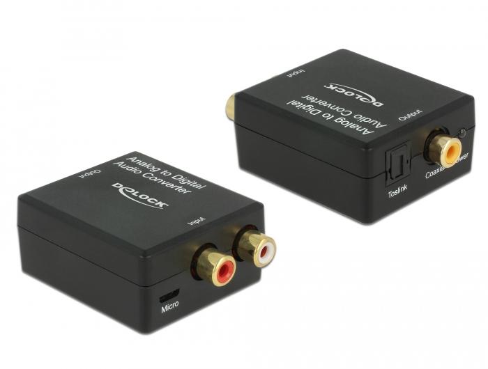 Optische audio omvormer - Tulp naar optisch coaxiaal