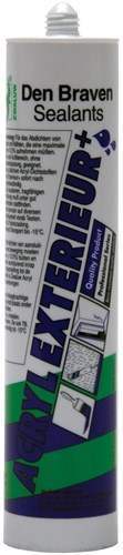 Den Braven zwaluw acryl exterieur+ 310ml wit - 10669201 - 10669201