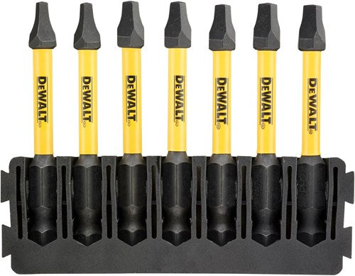 DeWalt Accessoires bitset | houder + impact torsion | 57 mm | sq1 x2, sq2 x3, sq3 x2 - dt70824-qz