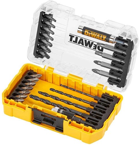 DeWalt Accessoires dt70708-qz | 25-delig boor- en bitset in tough case cassette - dt70708-qz