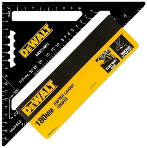 DeWalt Accessoires dwht25227-0 bouwdriehoek | speed square | 180 mm | metrisch - dwht25227-0