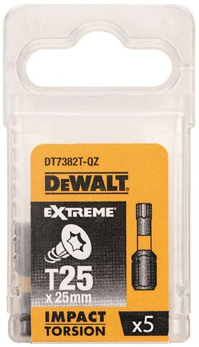DeWalt Accessoires impact torsion 25mm torx t25 - dt7382t-qz