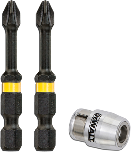 DeWalt Accessoires impact torsion 2xph2 50 mm + 1 maglock - dt70536t-qz