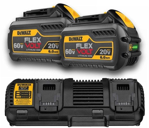 DeWalt dcb132t2-qw starterset - dcb132 dubbellader voor 18v en flexvolt accu's + 2x 6.0ah dcb546 accu - dcb132t2-qw