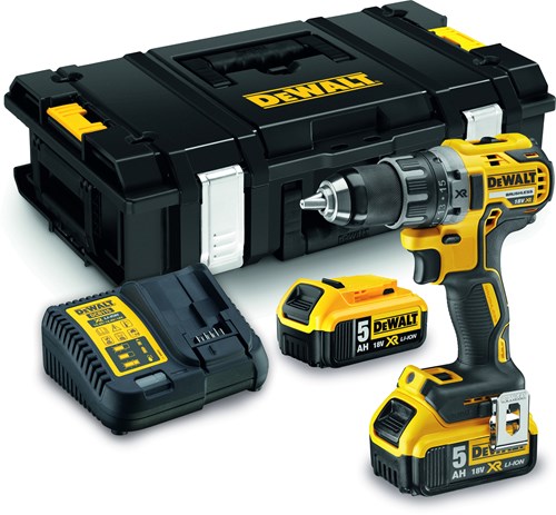 DeWalt dcd791p2 18v xr bl schroef boormachine 5.0ah - dcd791p2-qw