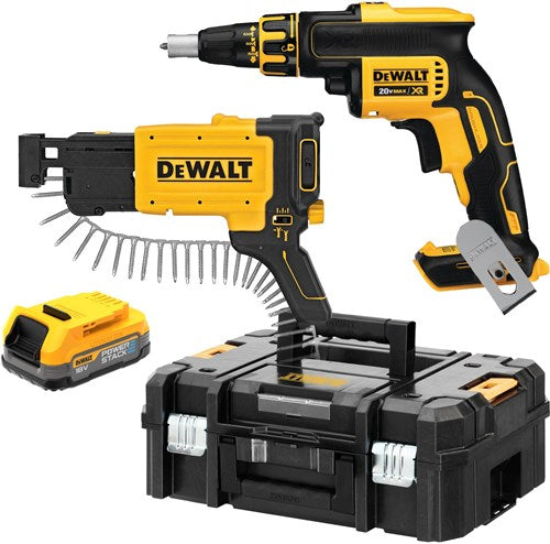 DeWalt dcf620e1k accu gipsplaatschroevendraaier | 1 4 | 18v xr powerstack (1x 1.7ah accu)