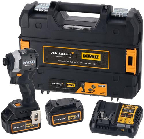 DeWalt dcf85mm2t-qw - mclaren limited edition accu slagschroevendraaier | 18v 4.0ah | xr | set - dcf85mm2t-qw