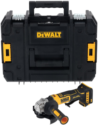 DeWalt dcg404nt accu haakse slijper | 125 mm | 18v xr | basic body in tstak | zonder accu's en lader - dcg404nt-xj