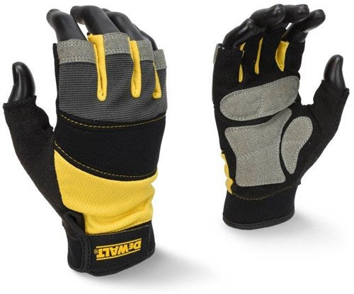 DeWalt dpg213 zwarte handschoen | halve vingers | maat l - dpg213leu