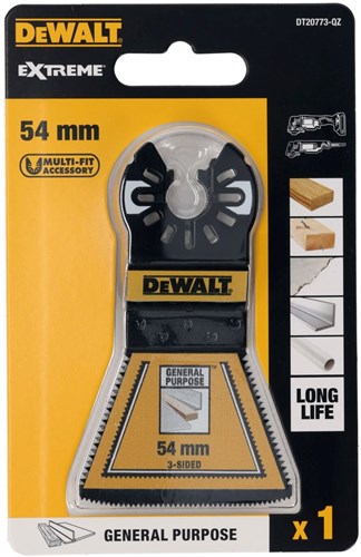 DeWalt Accessoires Dewalt dt20773 - multitool zaagblad | 3-zijdige zaagsnede| 1 stuk - dt20773-qz