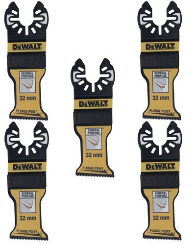DeWalt Accessoires Dewalt dt20776 - multitool zaagblad met schuine zaagsnede | 5stuks- dt20776-qz