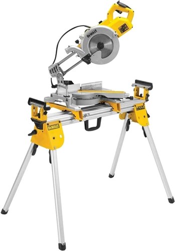 DeWalt dws777set afkortzaag met 216mm zaagblad 1800w + de7033 onderstel dws777set