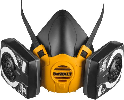 DeWalt dxir1hmmp3 lichtgewicht halfgelaatsmasker met p3 filters | maat m - dxir1hmmp3