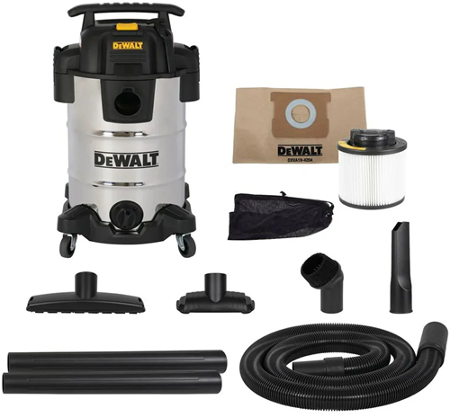 DeWalt dxv30sapta - stainless steel 30l wet dry vac | nat- en droogstofzuiger met pta - dxv30sapta