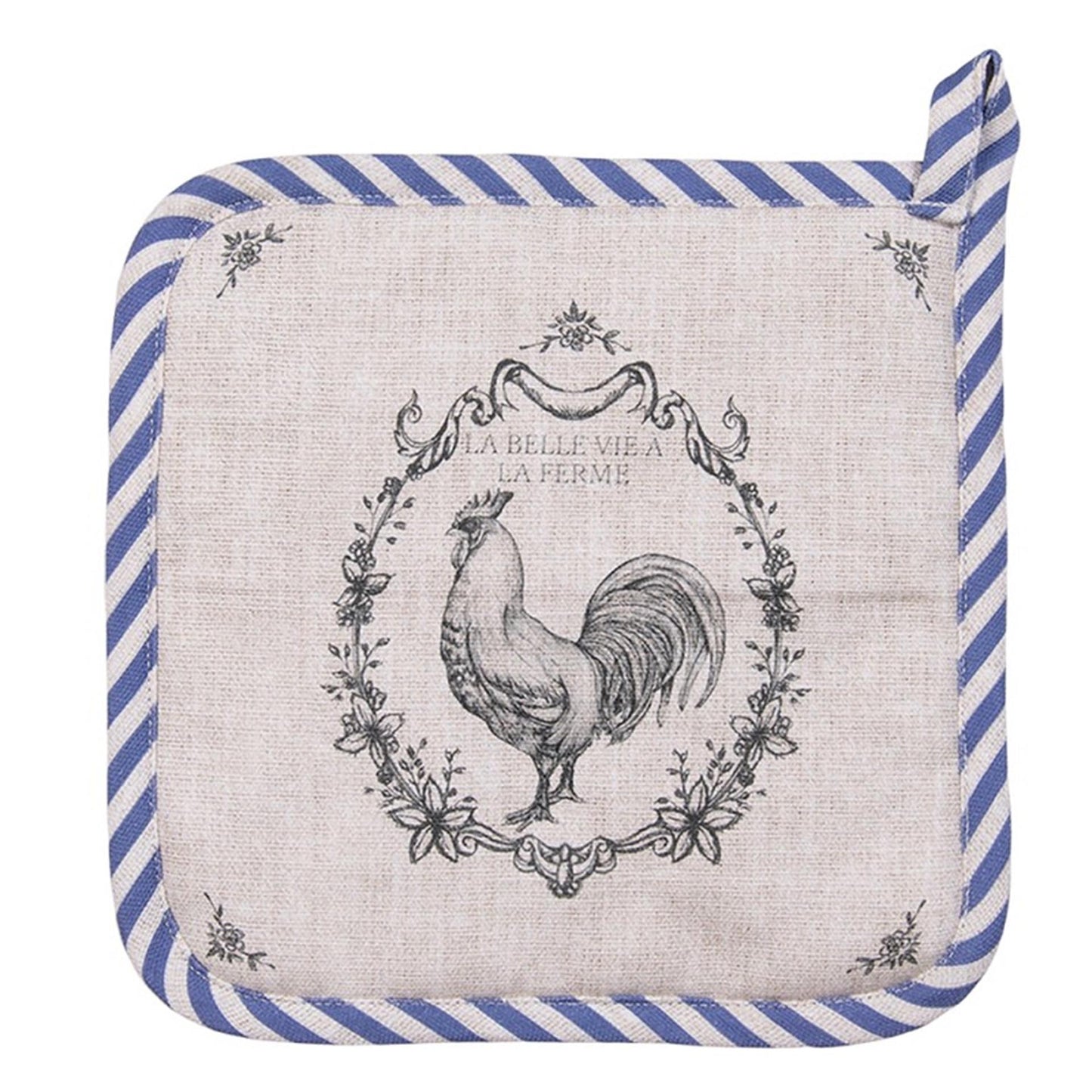 Clayre Eef pannenlap haan 20x20cm