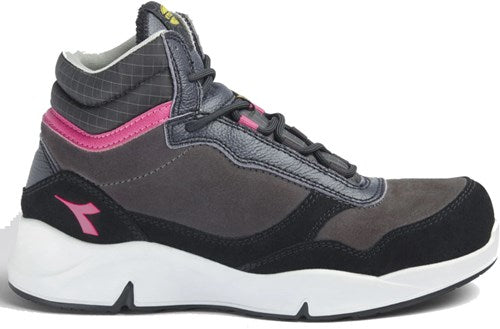 Diadora werkschoen athena mid 179901 s3l | nine iron raspberry (d0458) | maat 37 - 8053607443574