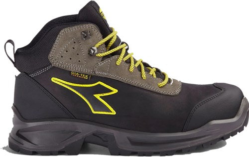 Diadora werkschoen sport diatex mid 181120 s3 (zwart grijs) | zwart staal grijs | maat 44 - 8053607615810