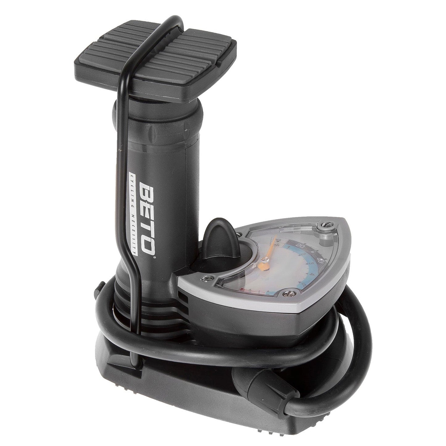 Messingschlager Beto mini voetpomp met manometer
