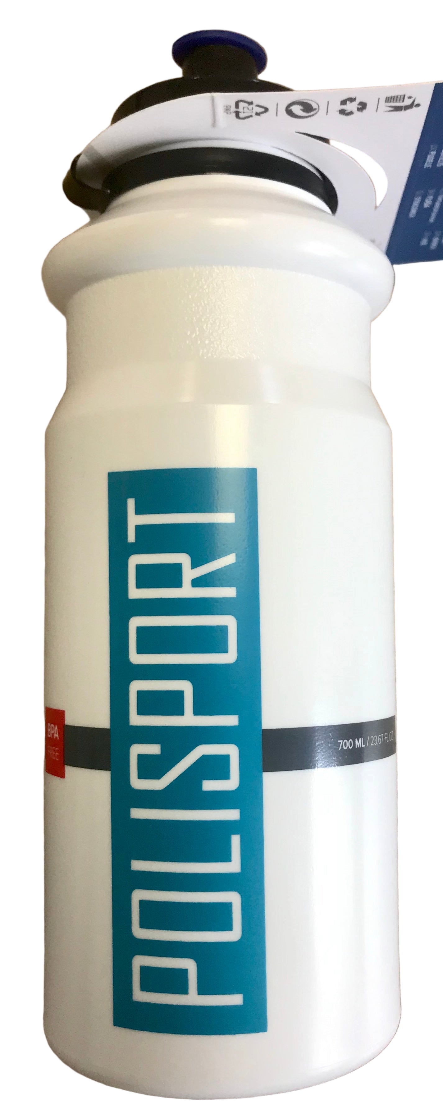 Polisport Plasticos S.A. Polisport bidon 700 ml. wit blauw