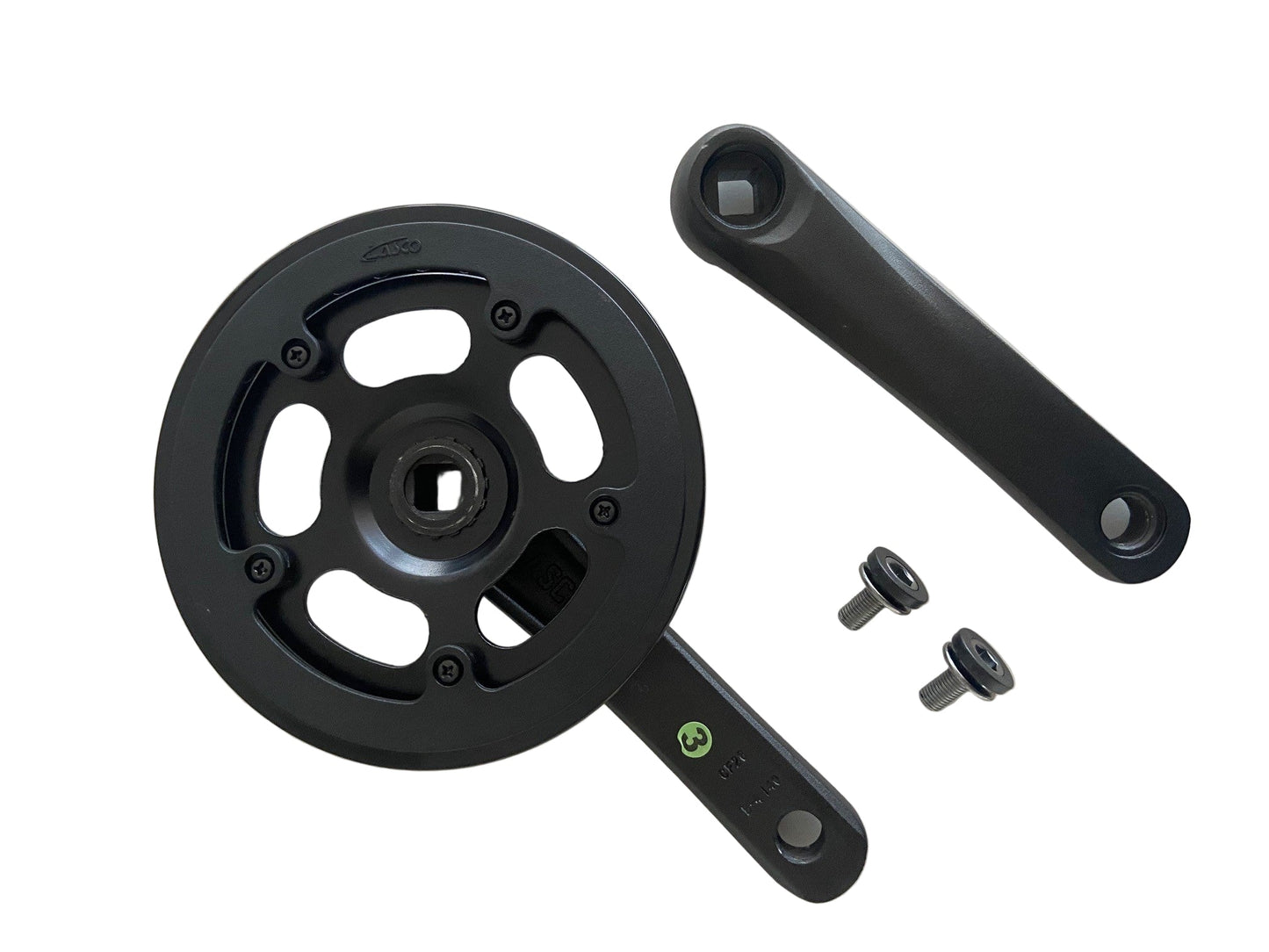 Hulzebos Cycle Parts B.V. Lasco crankset 32t 155mm dubbele beschermrand zwart