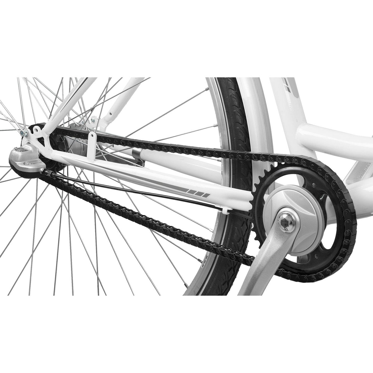 Messingschlager M-wave chain cage zwart voor single speed 1 2 x 1 8