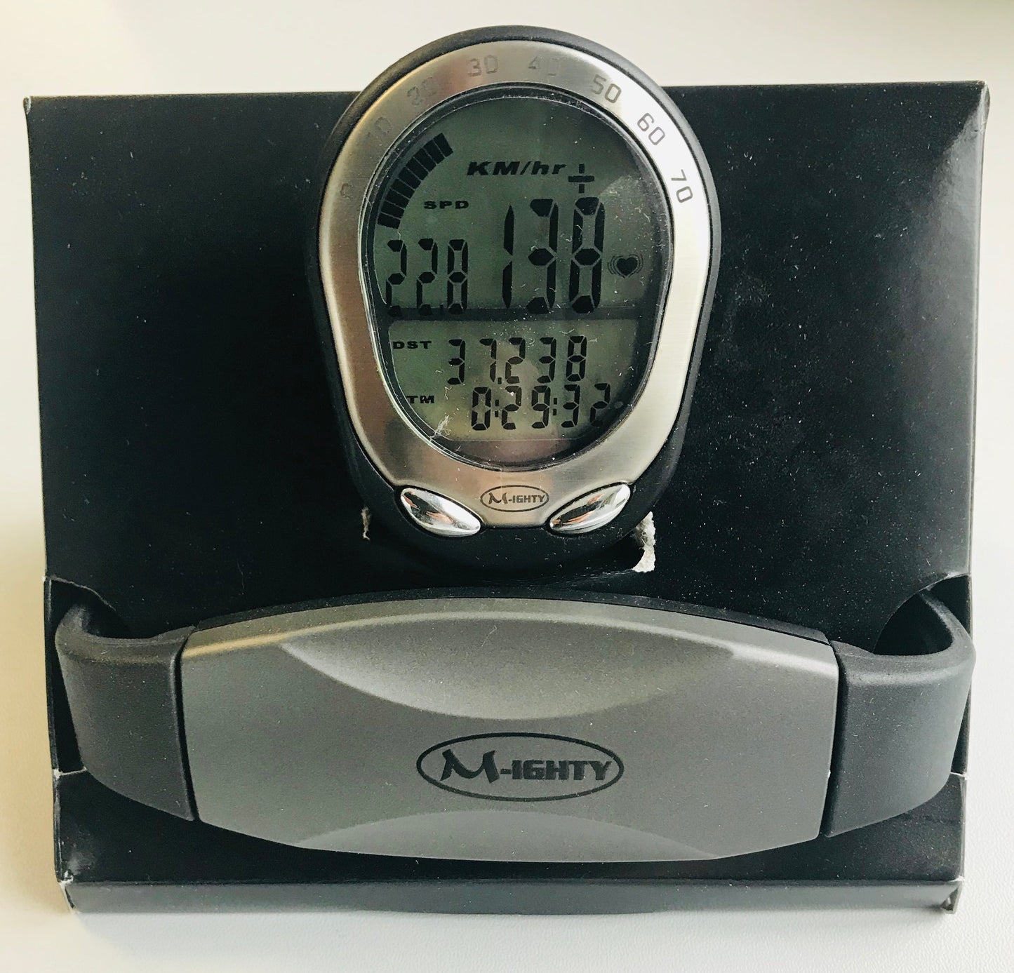 Messingschlager M-ighty fietscomputer hartslagmeter 20 functie's excl. batterijen