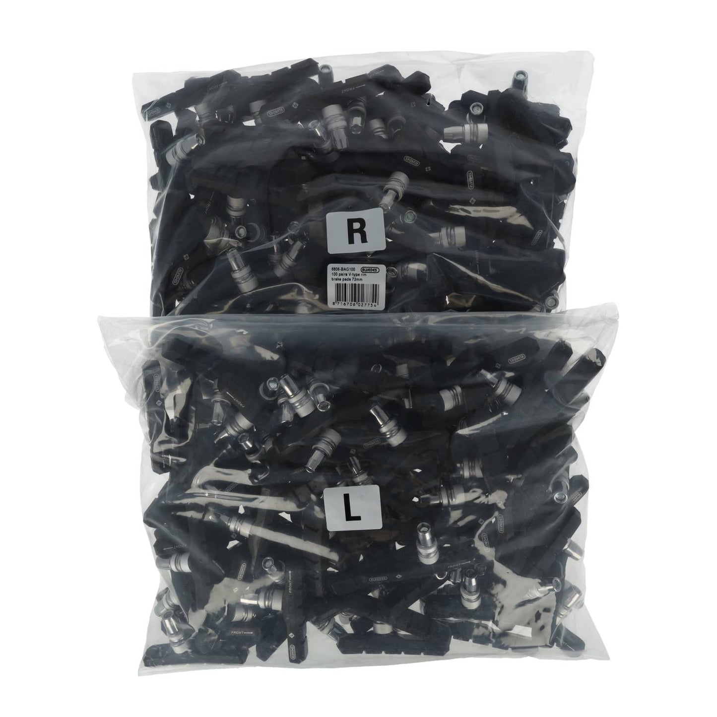 Elvedes Cable Systems BV Remblokken elvedes v-brake 72mm | assymmetrisch | oem | p100
