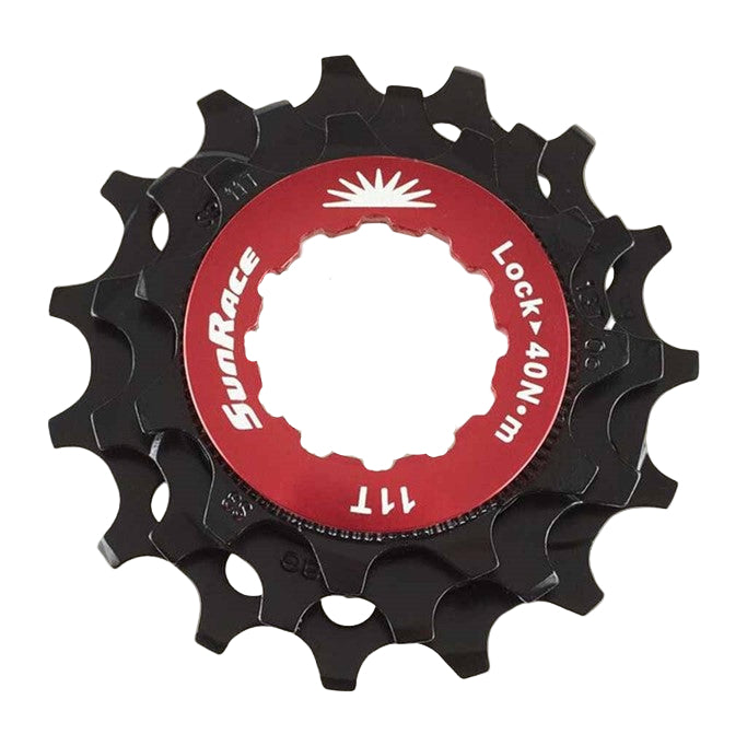 Sturmey-Archer Europa N.V. Sunrace sluitring met kransjes 12v 10 12 14t zwart