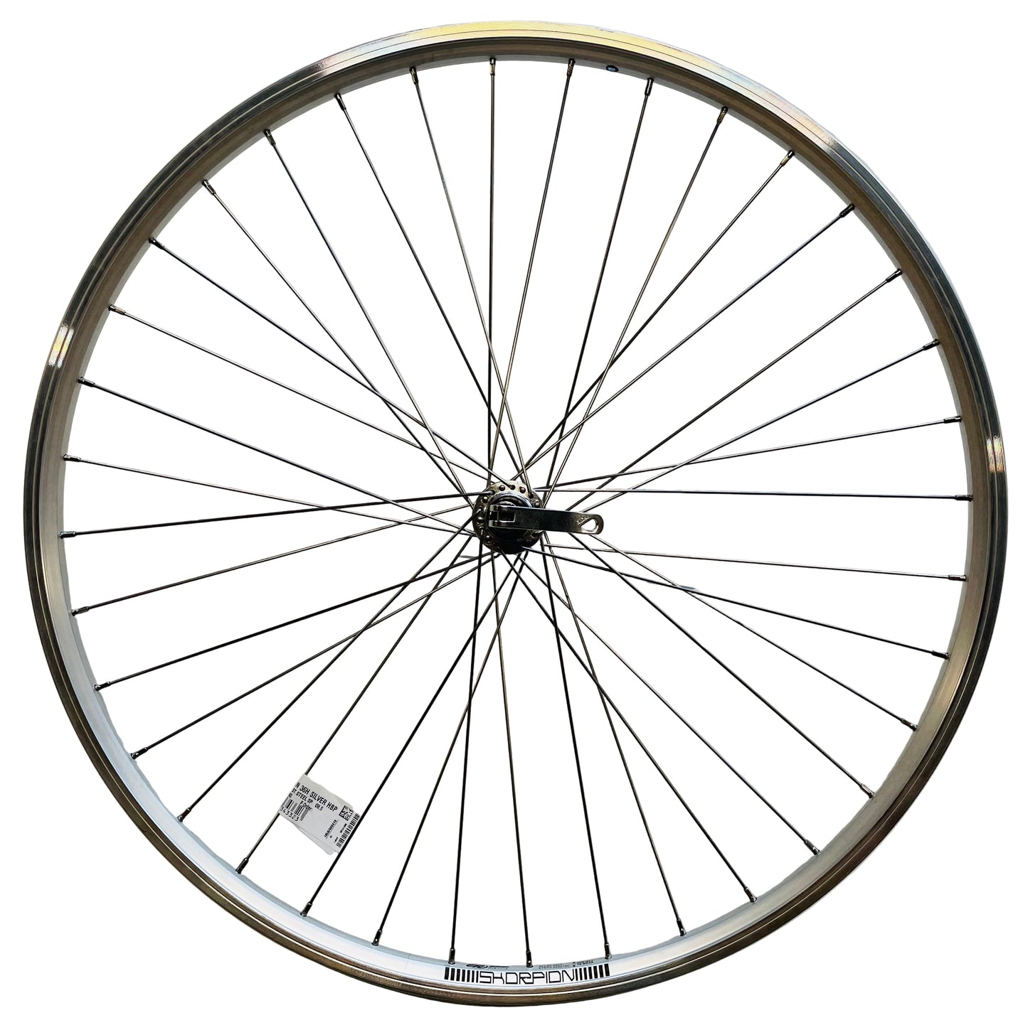 Rodi Voorwiel 28 - 622x19 skorpion alu. zilver fm21 qr sp. 14 rvs
