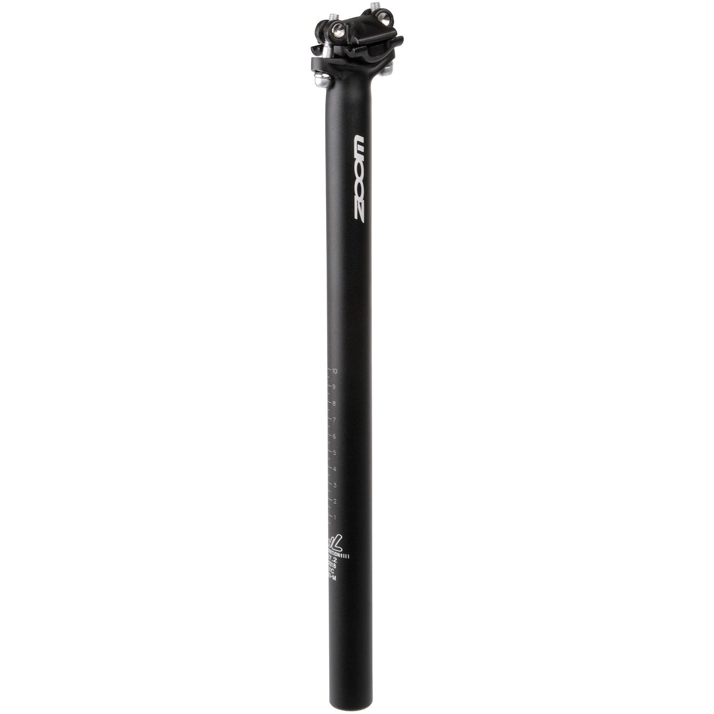 Messingschlager Zoom zadelpen atb 27.2 alu. zwart 400 mm.
