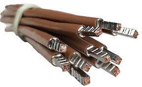 Enzo Draad 6qmm soepel 25cm bruin - 4000510